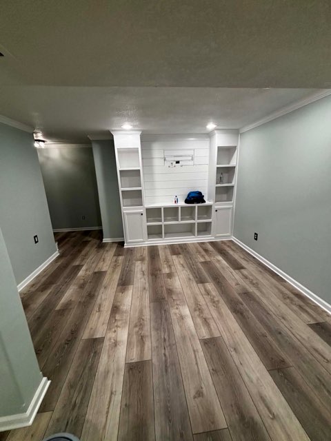 Basement Remodel Built-In Wall — Residential Project